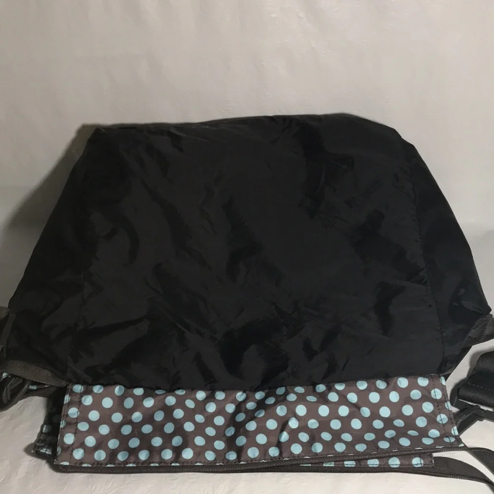LeSportsac Brand Polka Dot Brown & Baby Blue Bag Purse